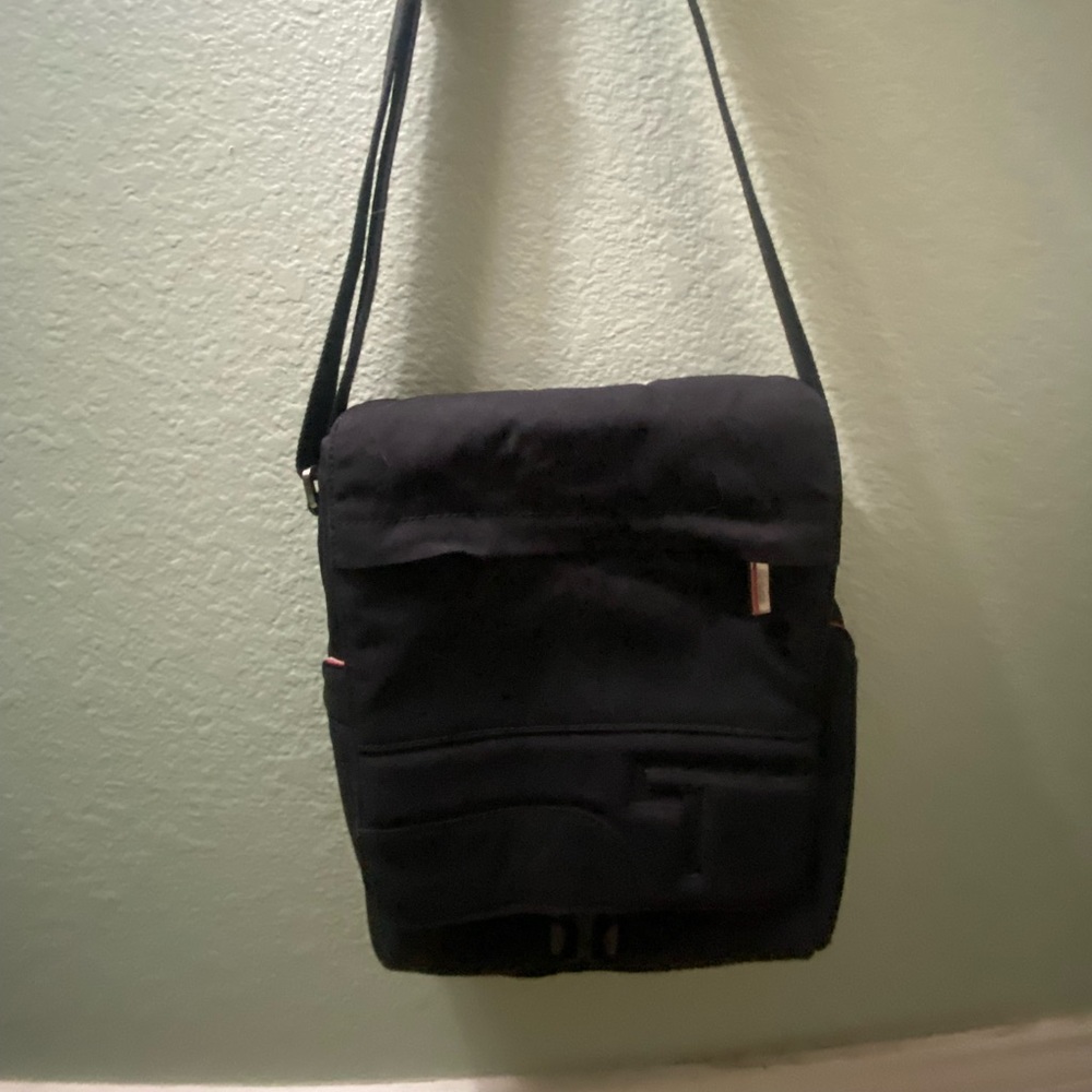Navy Tumi Travel Shoulder Bag